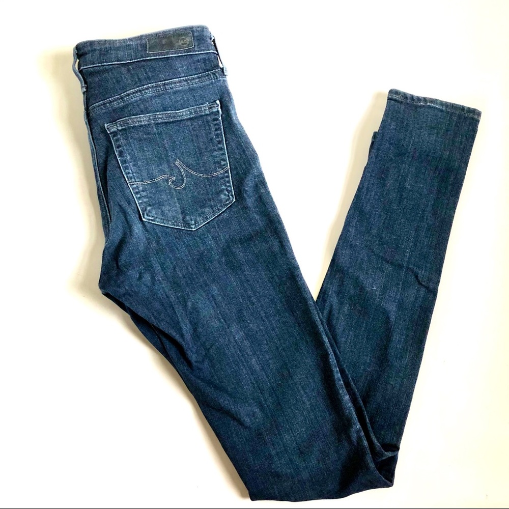 AG The Middi Mid-Rise Legging Dark Wash Jean